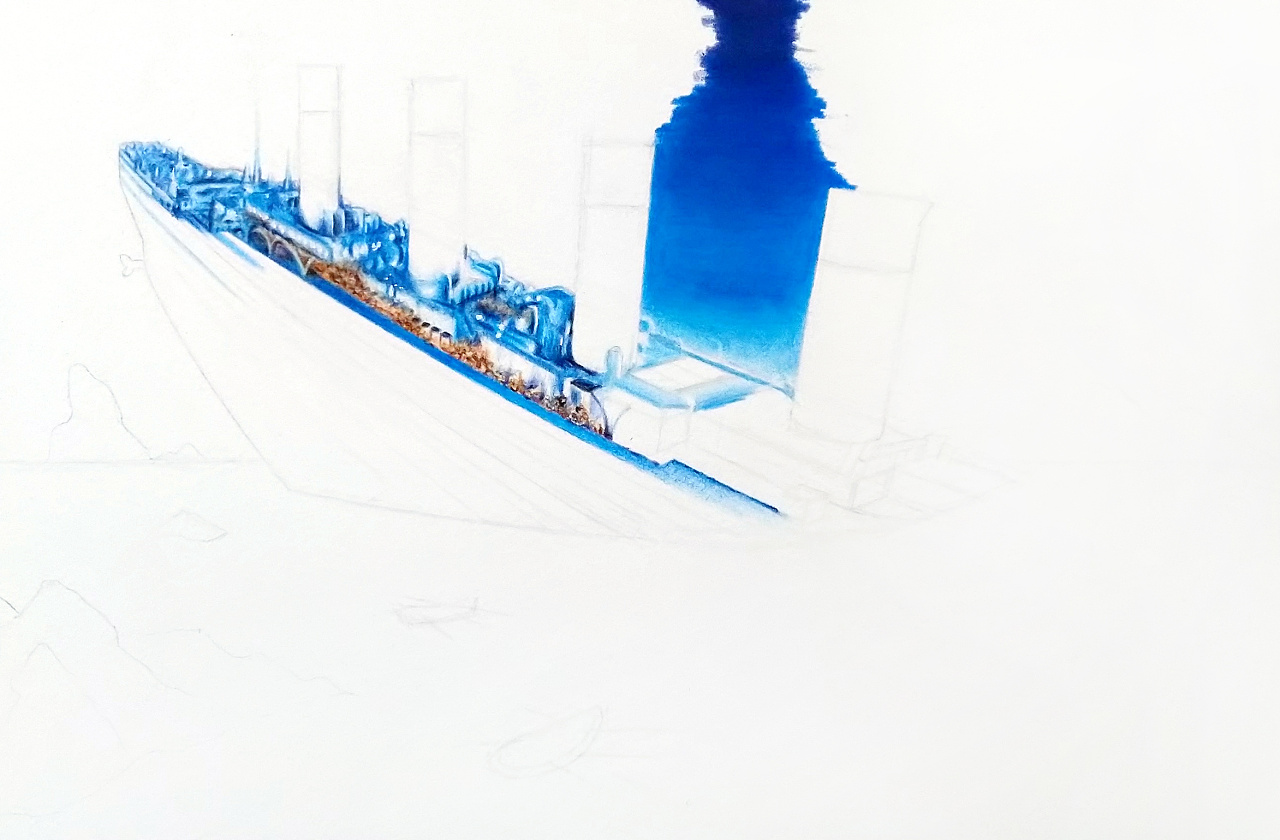 用时:20小时以上 尺寸:16k 工具:48色红辉油性彩铅 纸张:获多福水彩纸