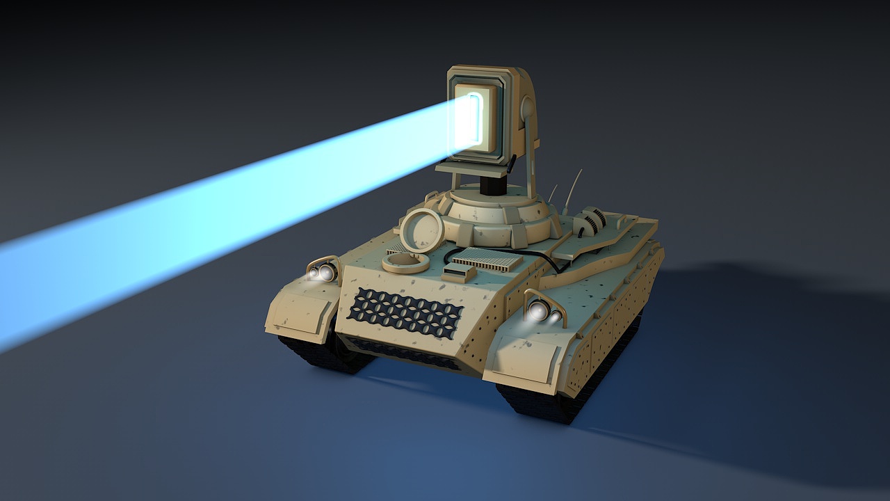 C4D光棱坦克建模