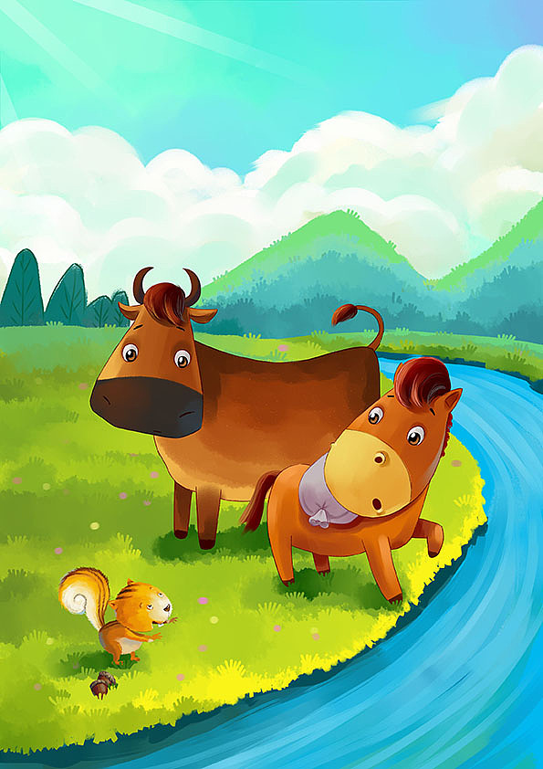 小马过河封面系列_世良插画-站酷zcool