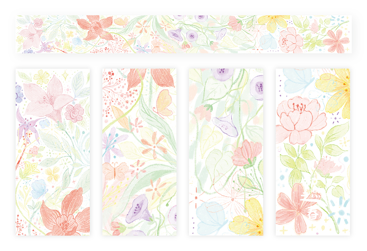 [ 和纸胶带 ] 和煦之春（图ZMjQ1MjY2ODg4） - 商业插画 - 站酷设计师飞想飞原创素材 - 站酷ZCOOL