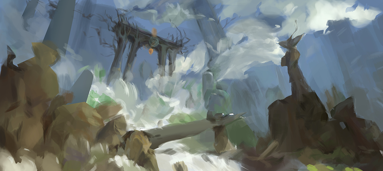 #发几张不为人知的场景临摹#