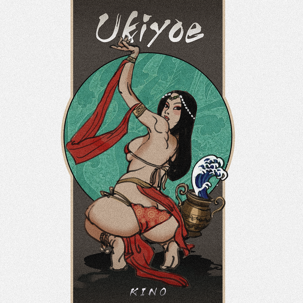 浮世绘初试（图ZMTU3ODgzMTI0） - 新锐潮流插画 - 站酷设计师Kinosssss原创素材 - 站酷ZCOOL