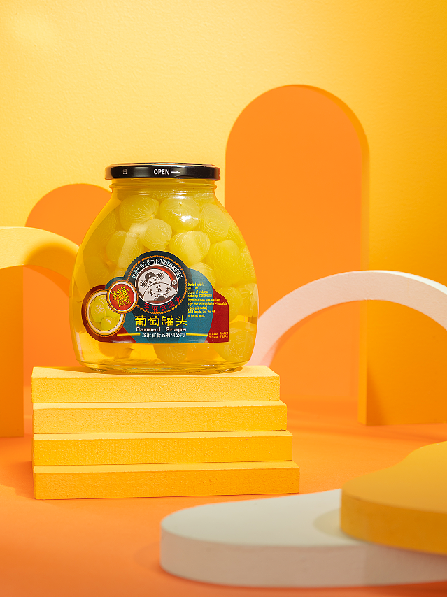 芝麻官水果罐头之葡萄罐头,高清大图赏析_一篇正经dione-站酷zcool