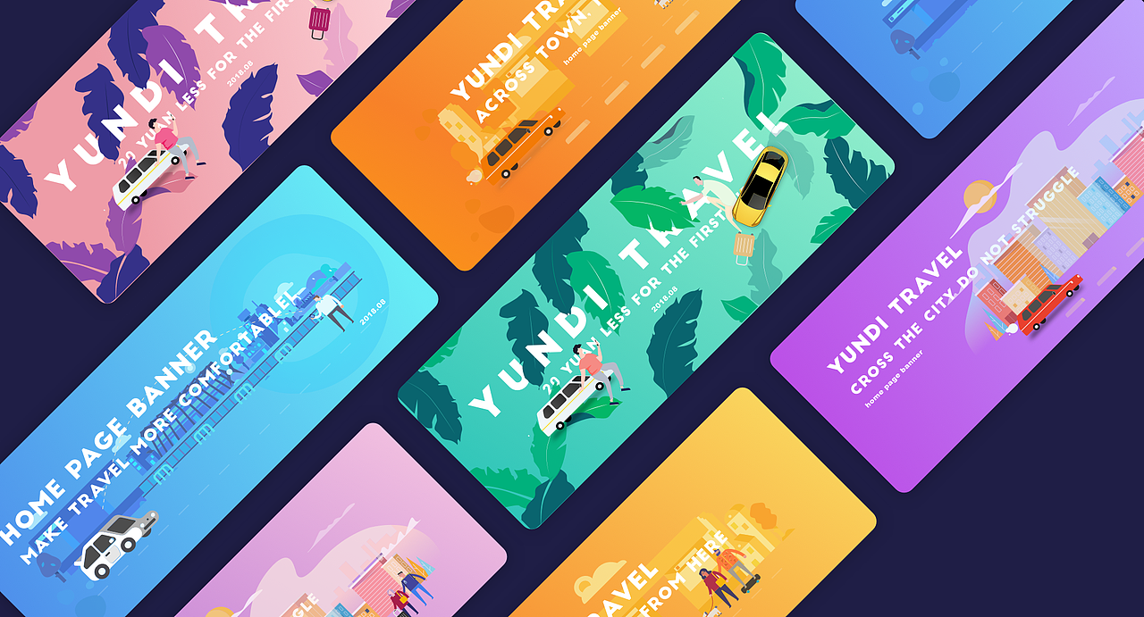 一组很dribbble风的插图banner设计（图ZMTI1MDYwNTk2） - 其他UI - 站酷设计师莫上课原创素材 - 站酷ZCOOL