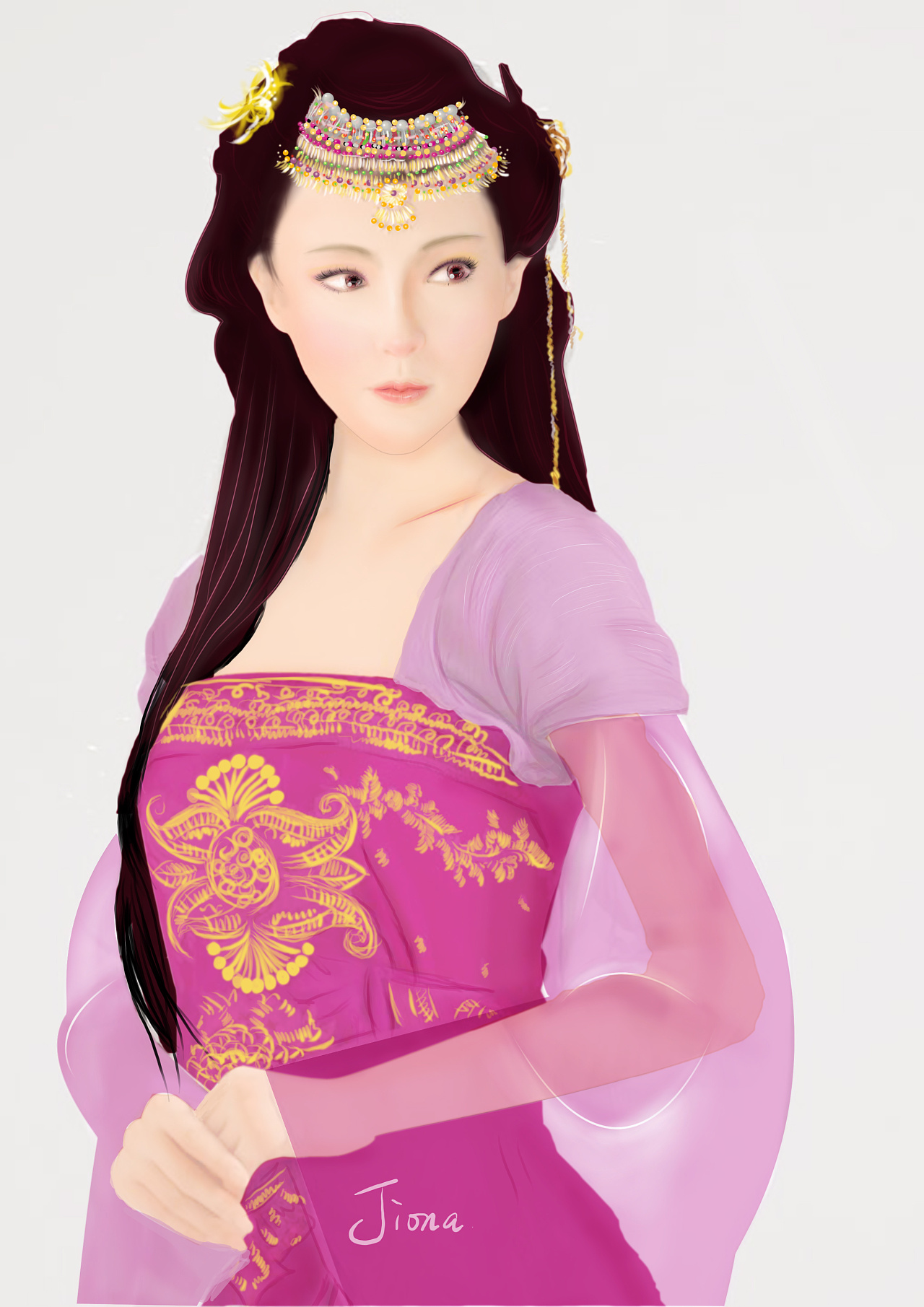 紫萱·····|插画|插画习作|阿冰binkiya - 原创作品 - 站酷