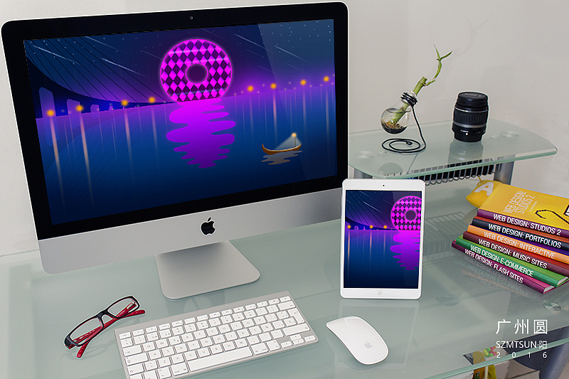 广州圆·日夜（图ZNTQyNTM4MzI=） - 商业插画 - 站酷设计师szmtsun原创素材 - 站酷ZCOOL