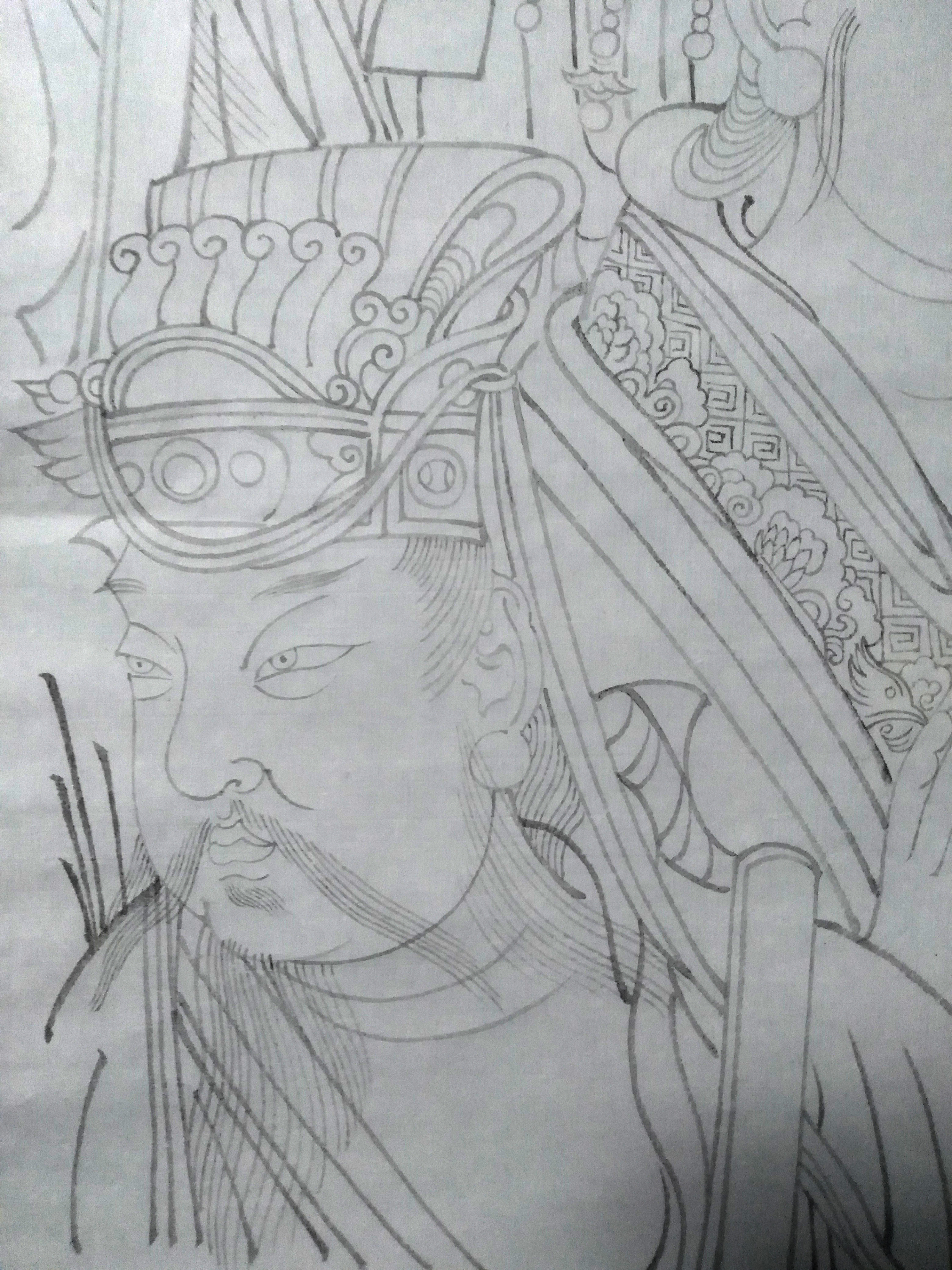 《永乐宫》白描临摹