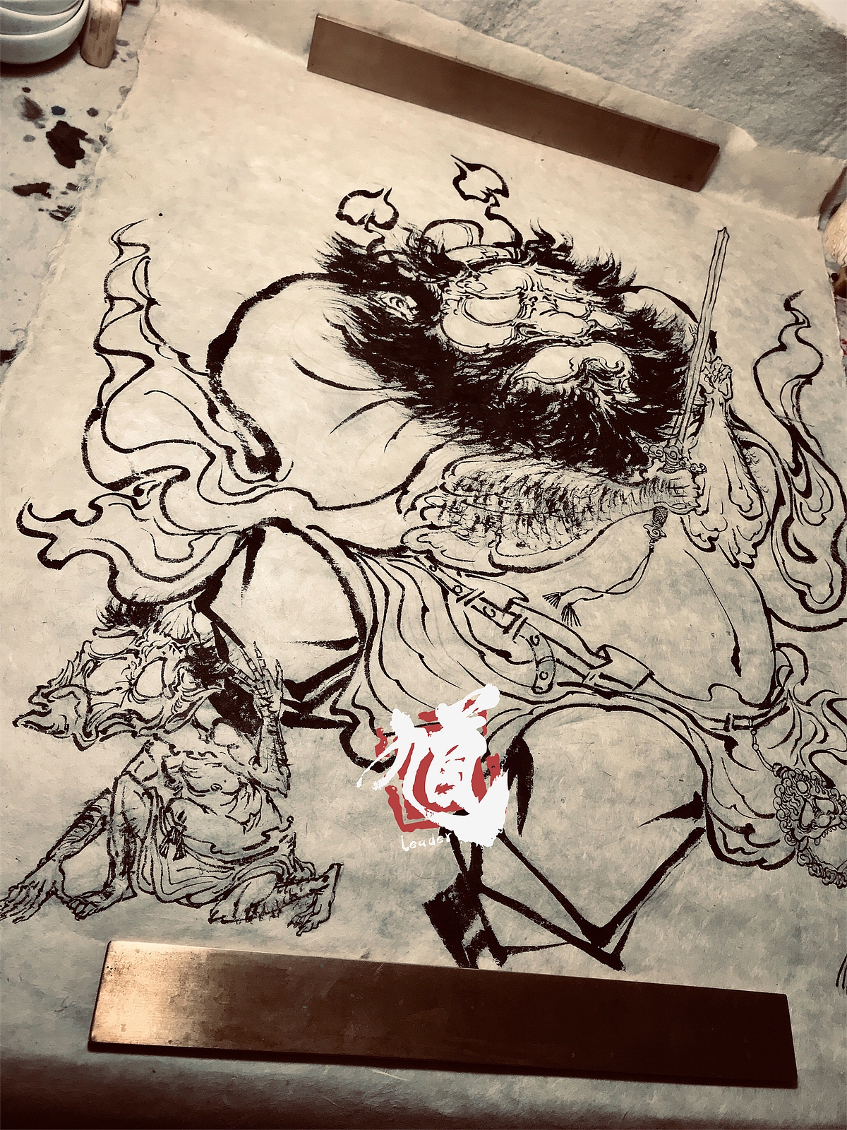 原创《钟馗》小品（图ZMTY0MTE4MDM2） - 绘画 - 站酷设计师尹鸣鸿原创素材 - 站酷ZCOOL