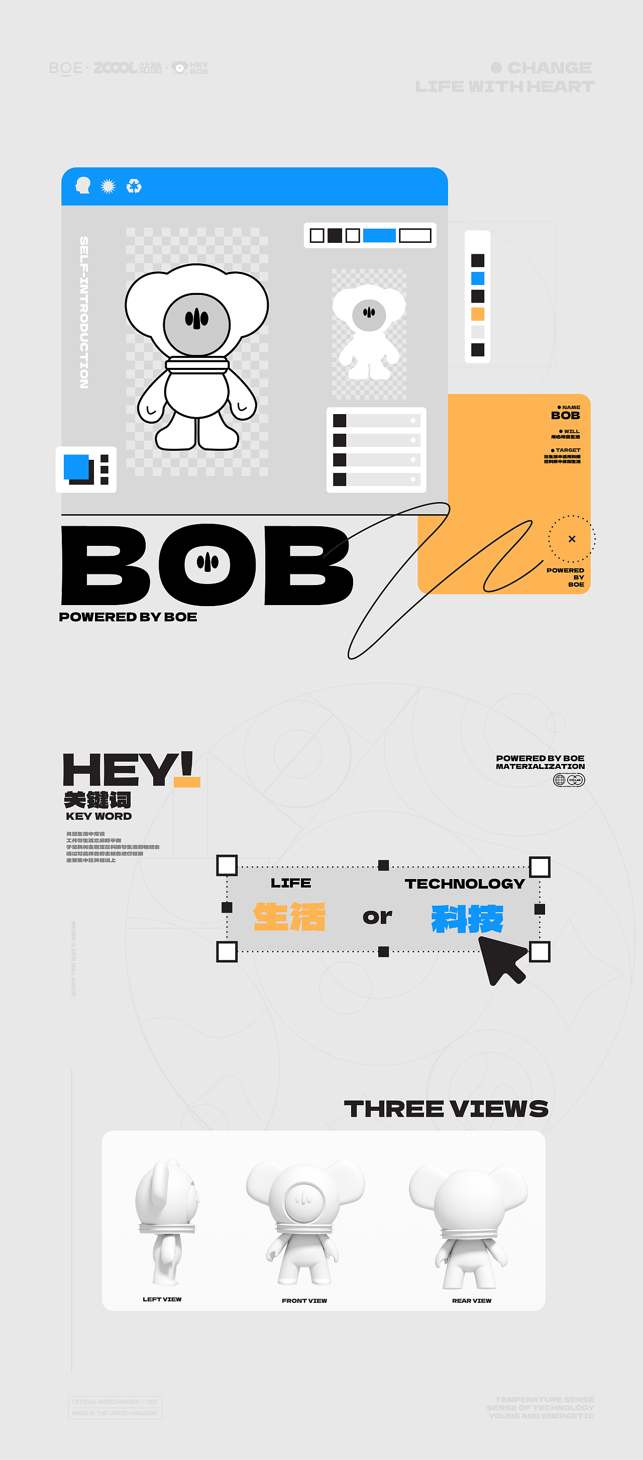 BOE-IP形象设计BOB（图ZMzMwMjAxMzQ4） - IP形象 - 站酷设计师zer0o原创素材 - 站酷ZCOOL