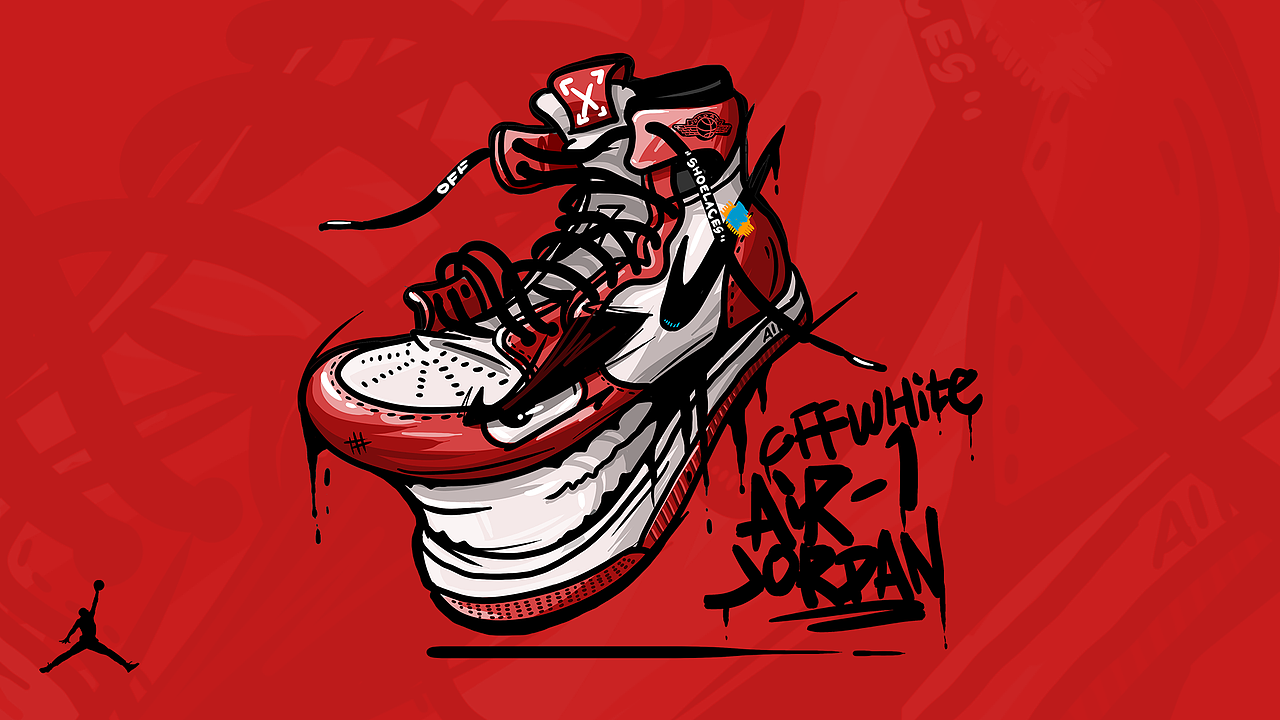 AJ1-5代球鞋拟人插画合集（图ZMjgxMTYyOTU2） - 新锐潮流插画 - 站酷设计师一圈大胡子原创素材 - 站酷ZCOOL