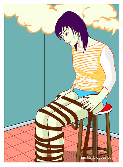 束缚|插画|涂鸦/潮流|跳叫板 - 原创作品 - 站酷 (zcool)