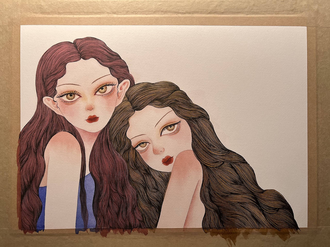 不同面孔|水彩画