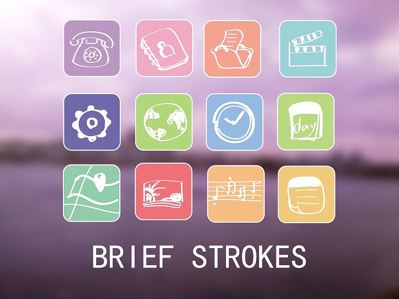 简笔画风格图标（图ZMjE3MDcwODA=） - 图标 - 站酷设计师gocezzz原创素材 - 站酷ZCOOL