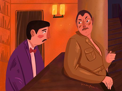 布达佩斯大饭店插画