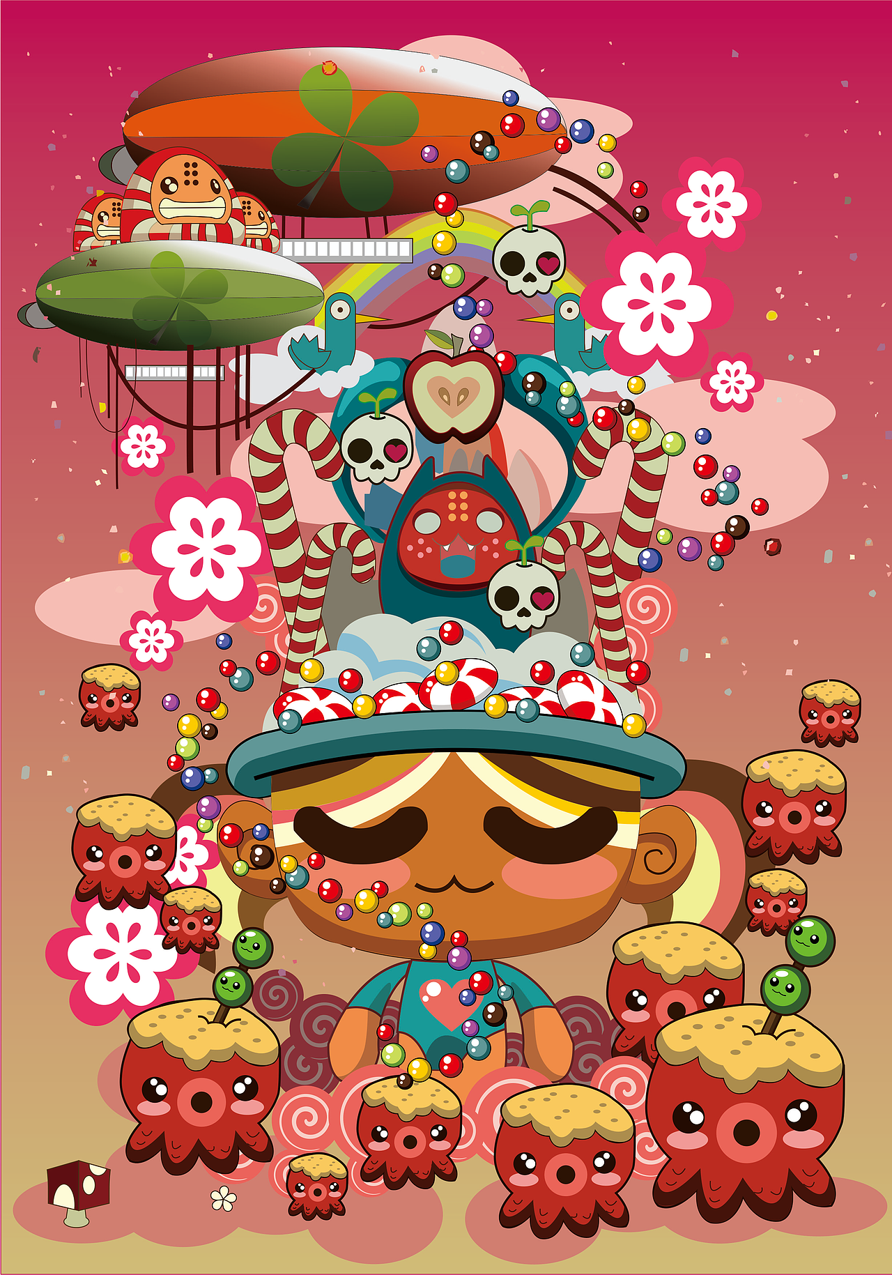 鼠绘插画（图ZMTEyNDYzMTIw） - 图案 - 站酷设计师小团子1原创素材 - 站酷ZCOOL