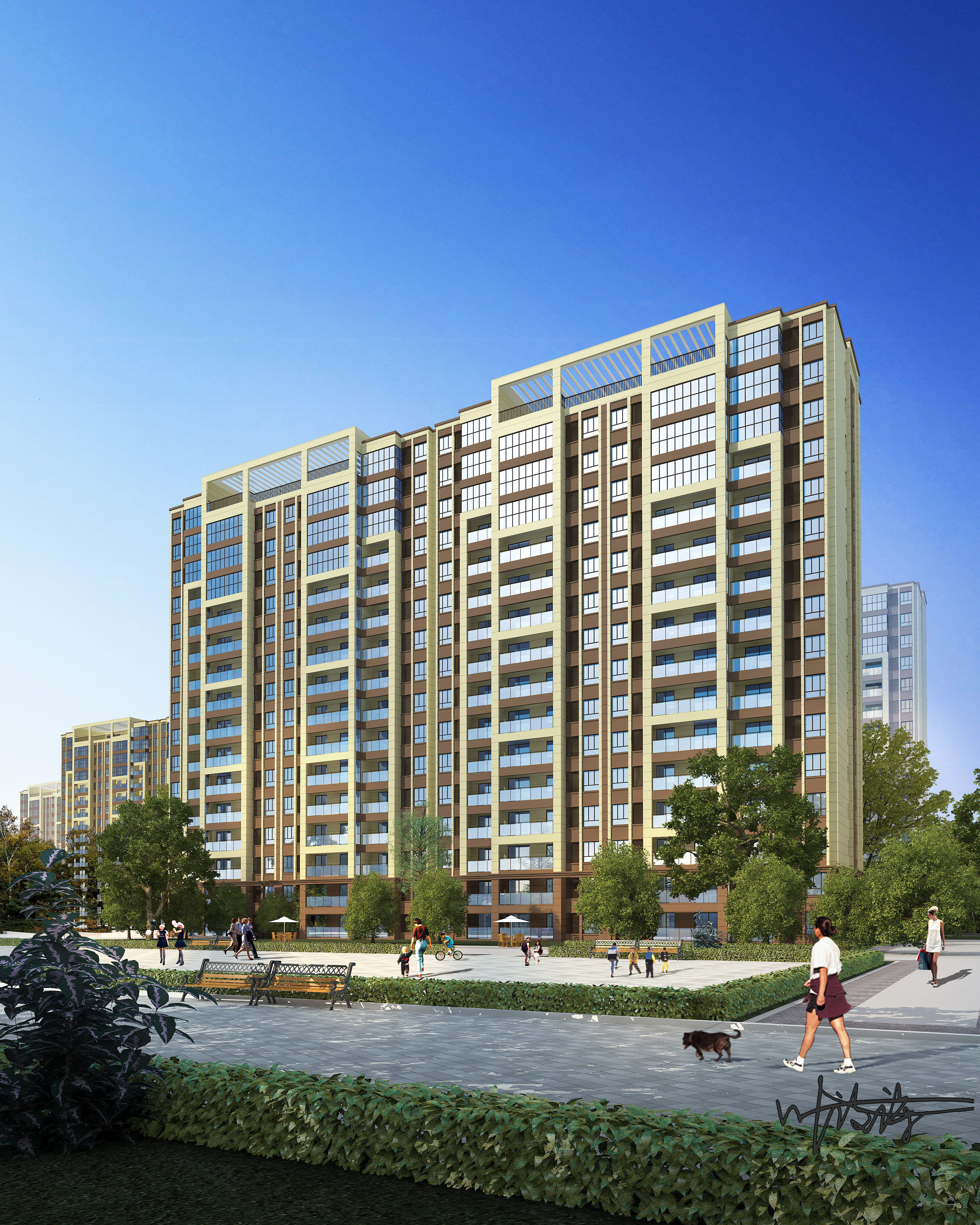 室外效果图|外观设计|空间|建筑设计|诗诗小仙女 - 原创作品 - 站酷