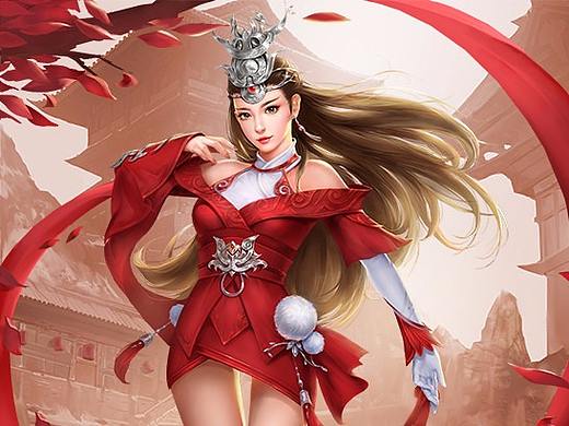 角色设计 甄姬 插画