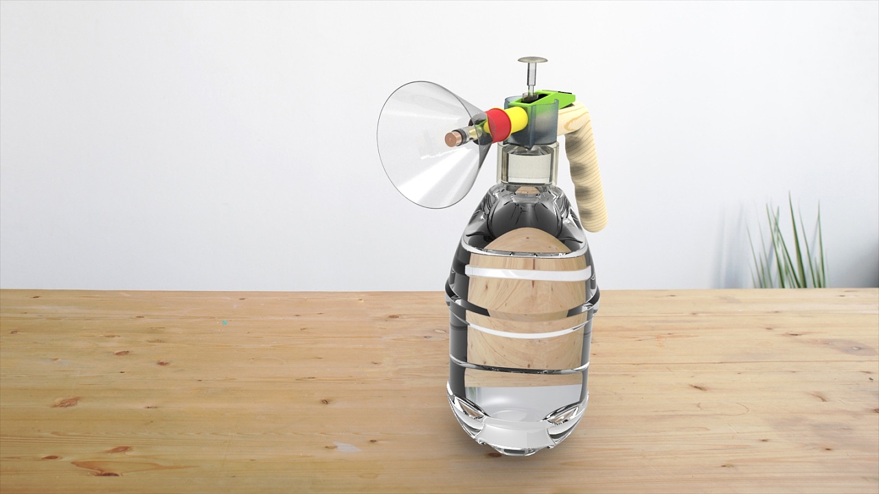 极简消毒液喷壶设计