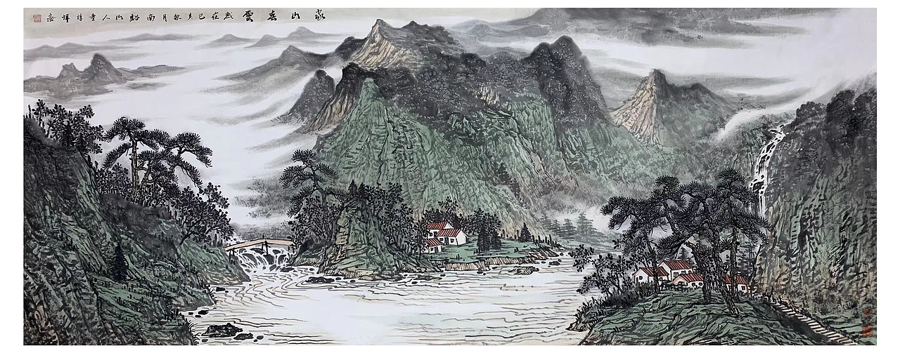 中国美协会员童谆辉山水作品赏析