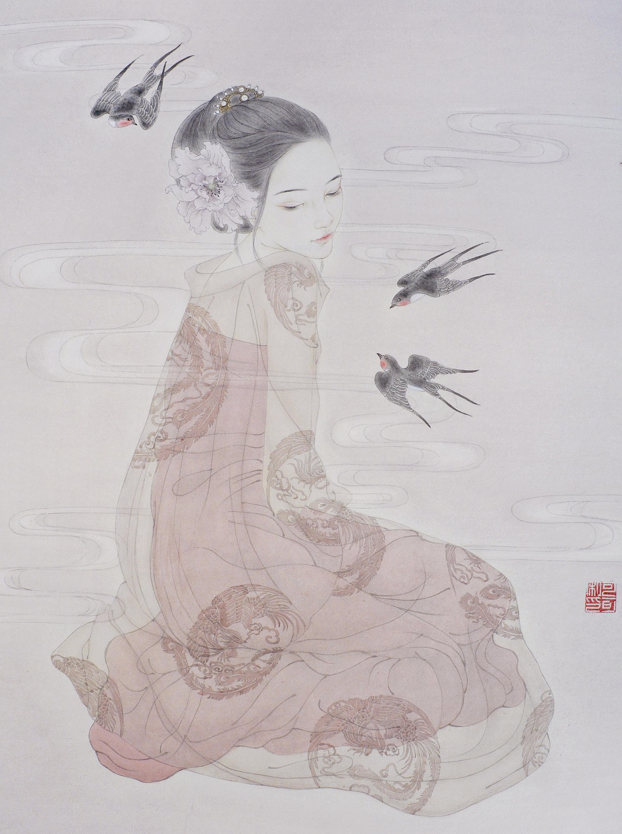 《鬼狐录》----工笔绘聊斋|纯艺术|绘画|ruby可可_原创作品-站酷zcool