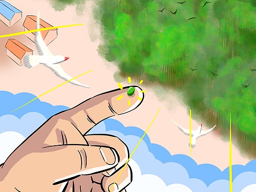 圣经插画:一粒芥菜种的比喻