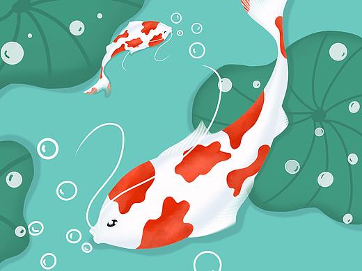 锦鲤（个人主页-ZNDQxNDU1MTI=） - 创作习作 - 站酷设计师黄hhf原创素材 - 站酷ZCOOL