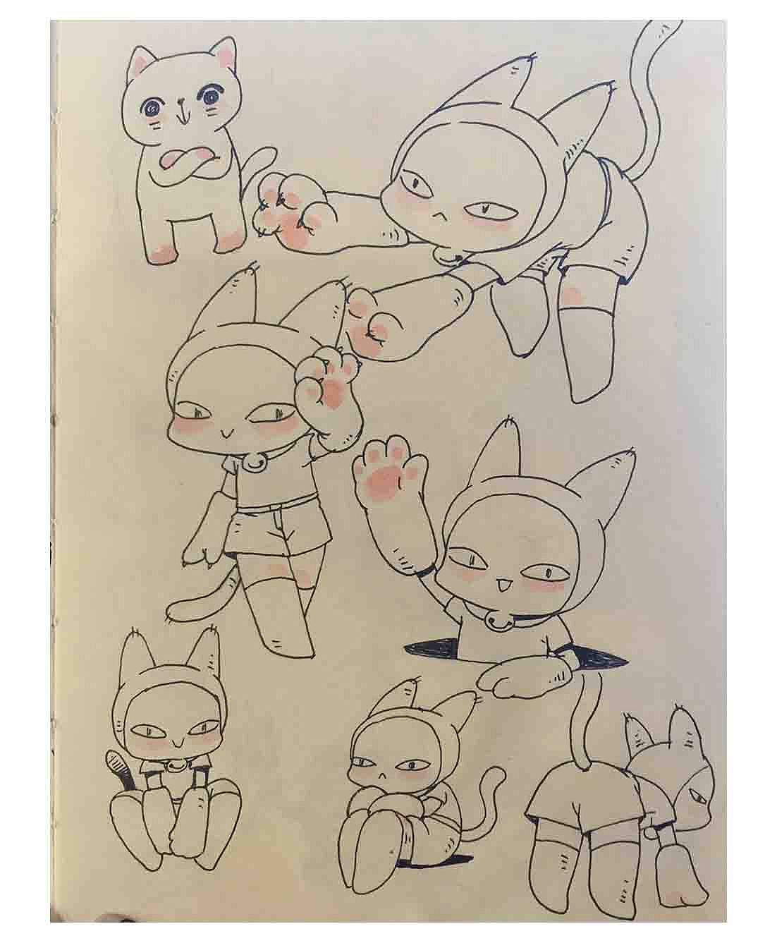 最近速写练习（图ZNTM2Njk4NDQ=） - 新锐潮流插画 - 站酷设计师培培Li原创素材 - 站酷ZCOOL