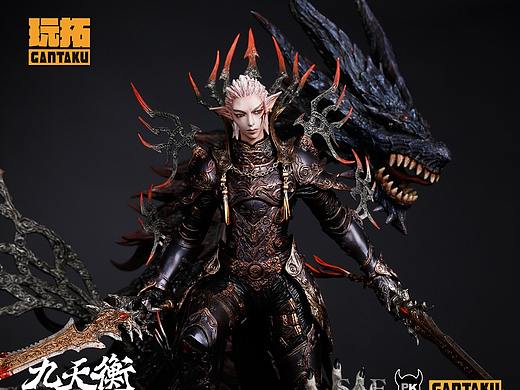 台湾原型师PKking《九天衡》系列雕像作品——聂龙