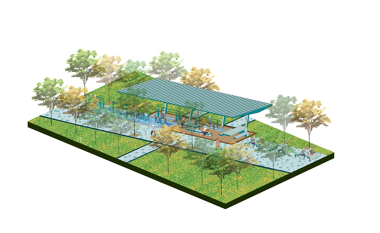 【优娜出品】中南置地景观标准化研发12模块插画图