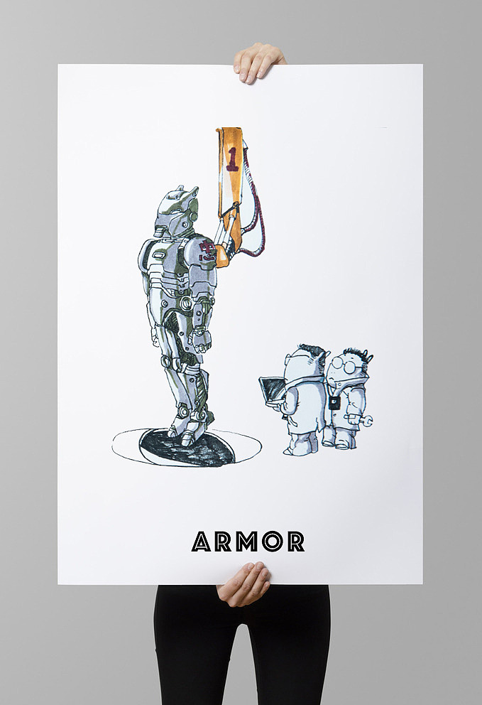 【机甲】最近的画（图ZNjA3NDU4ODg=） - 新锐潮流插画 - 站酷设计师Zhuzhu_祝原创素材 - 站酷ZCOOL