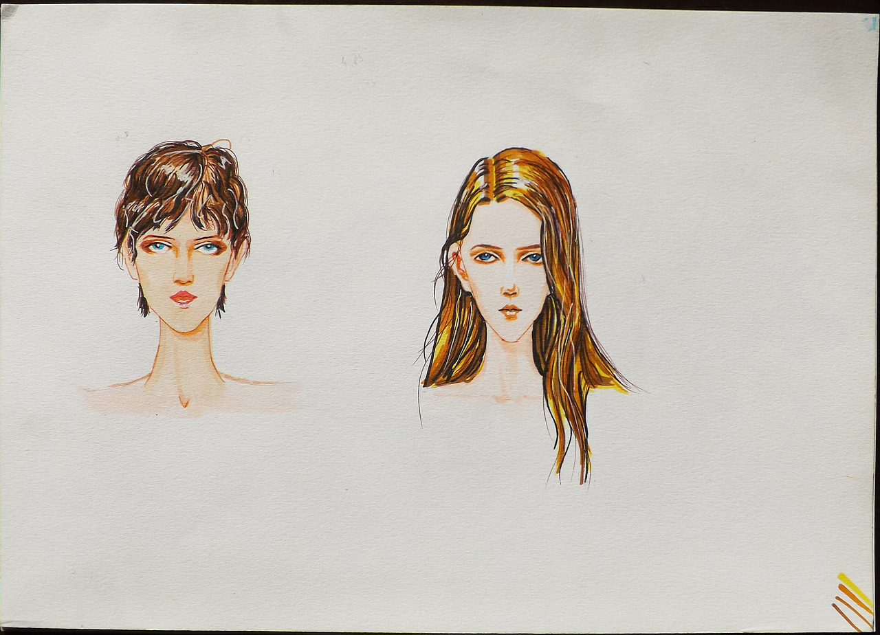 上半年服装设计临摹 马克笔