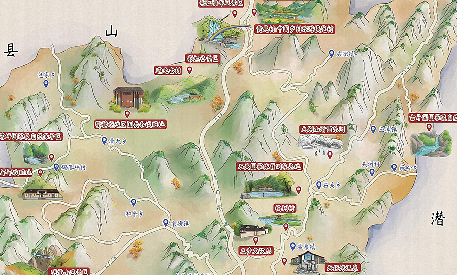 近段时间的手绘地图作品集——05