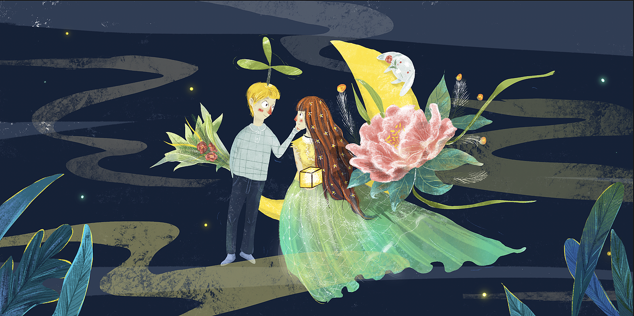 七夕情人节小稿子一张