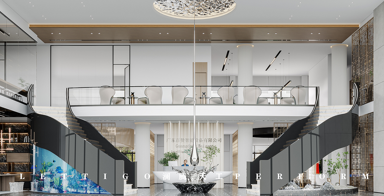 现代|办公楼（图ZMjk0NDU1MTA0） - 商业空间设计 - 站酷设计师澜腾天工W原创素材 - 站酷ZCOOL