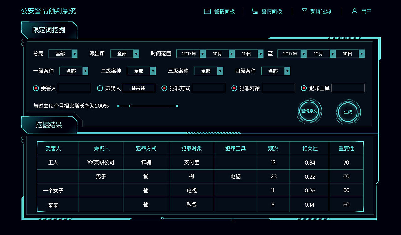 科技感 UI界面设计