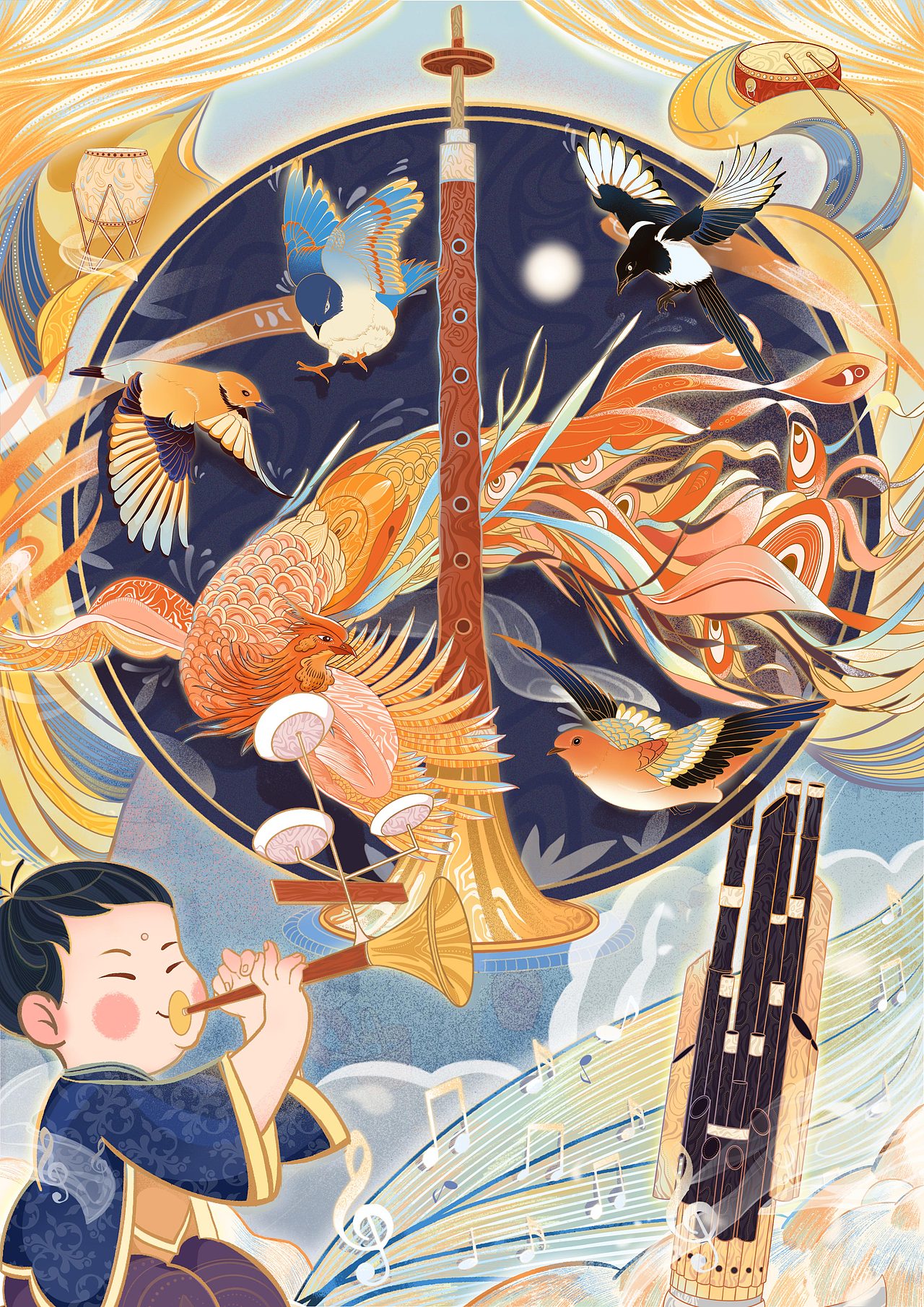 #2021青春答卷#唐山非遗文化插画设计（图ZMjU4NTg1MzI4） - 艺术插画 - 站酷设计师咚咚隆咚锵原创素材 - 站酷ZCOOL