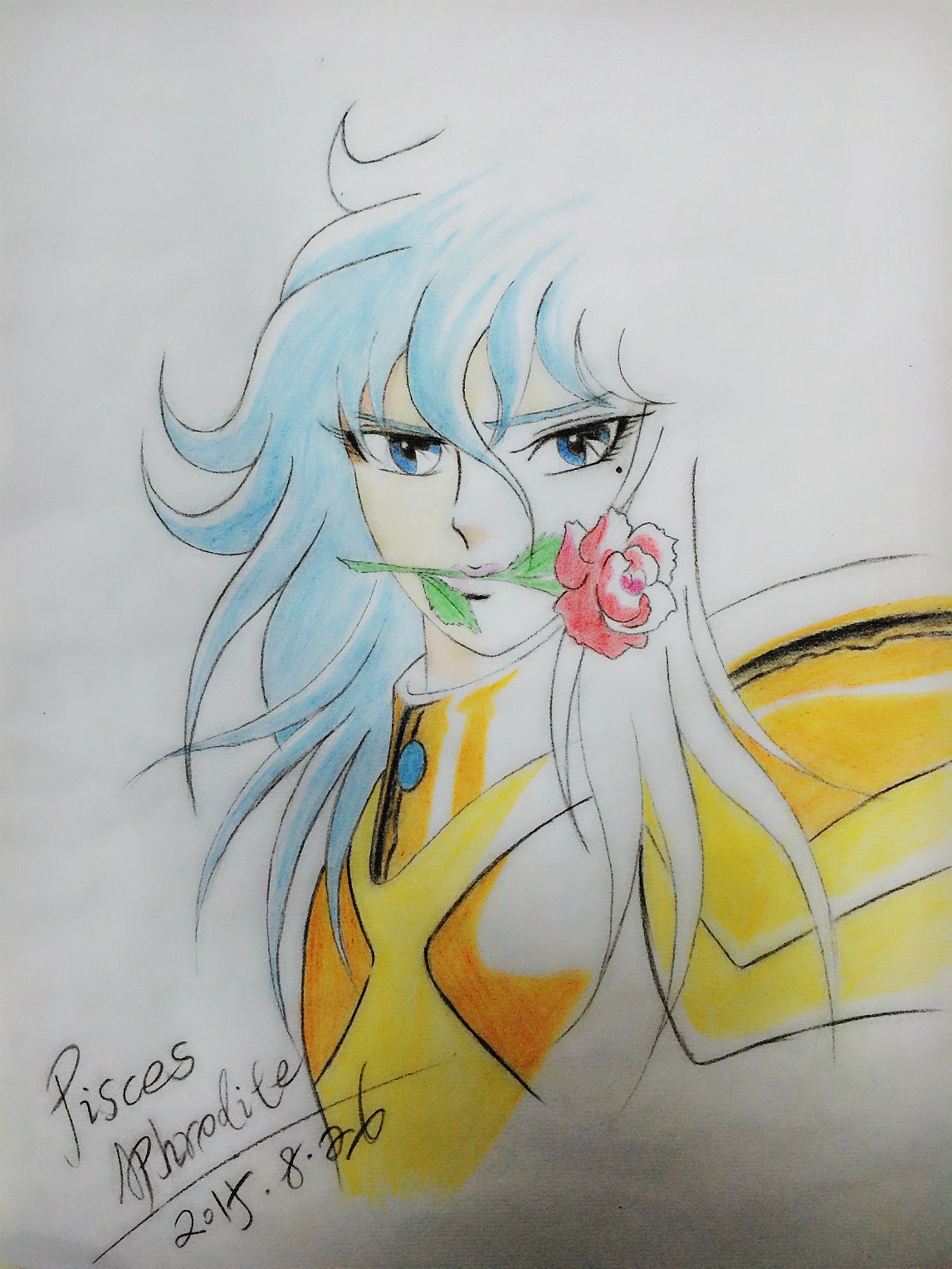 彩铅画黄金圣斗士系列