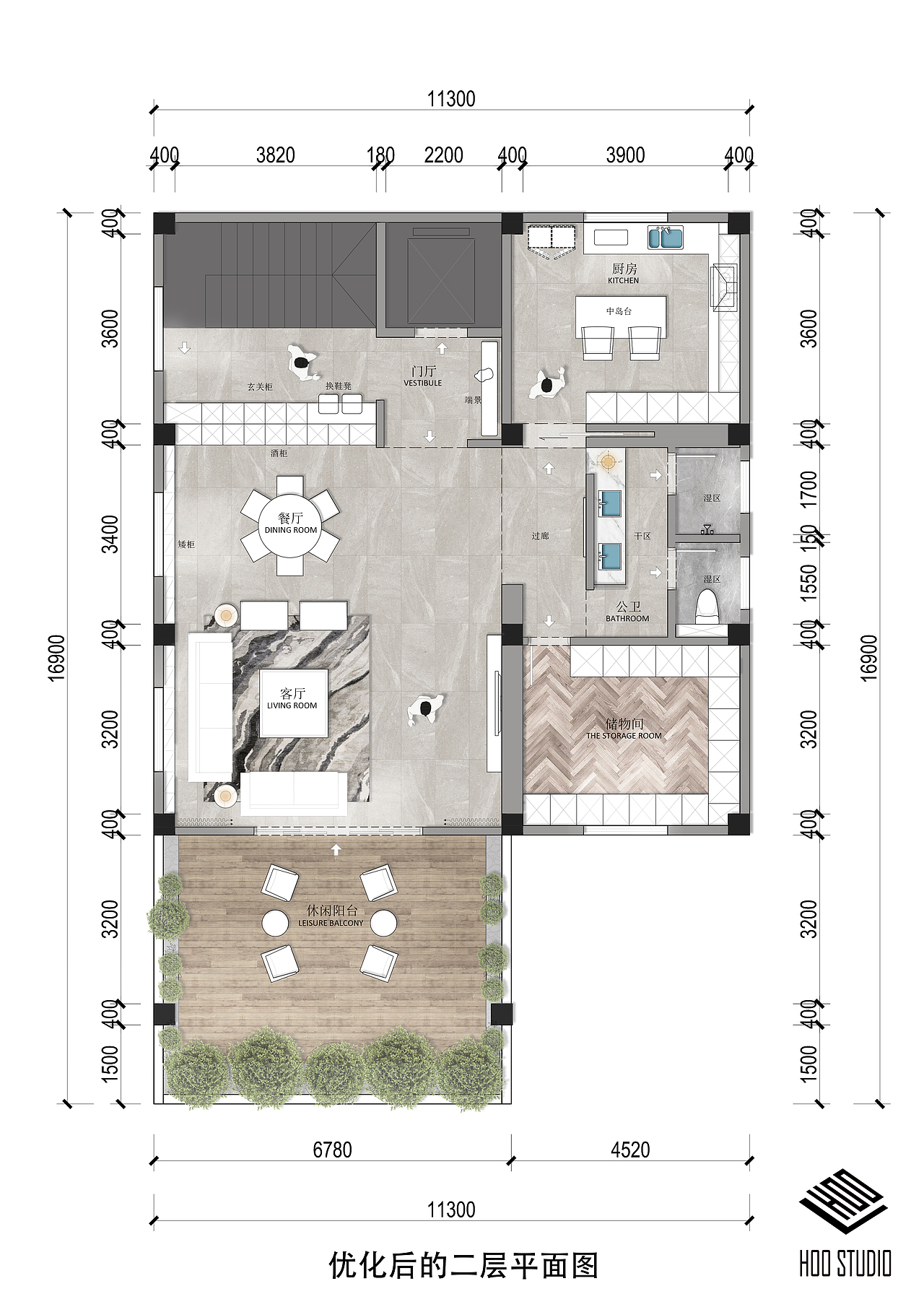 HOO STUDIO--【自建房平面方案优化设计】