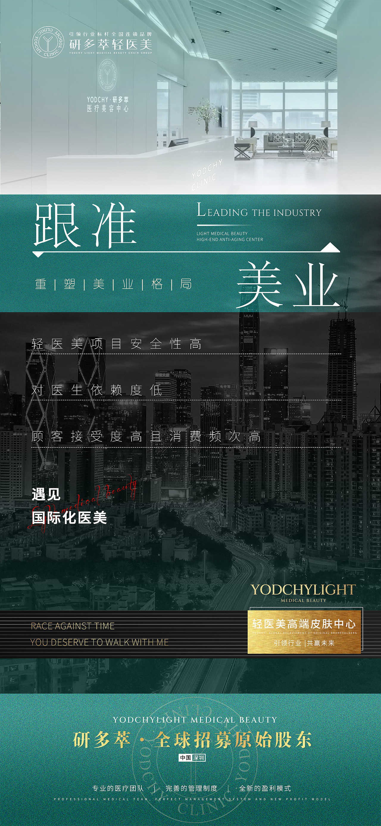 医美整形招募招商海报设计