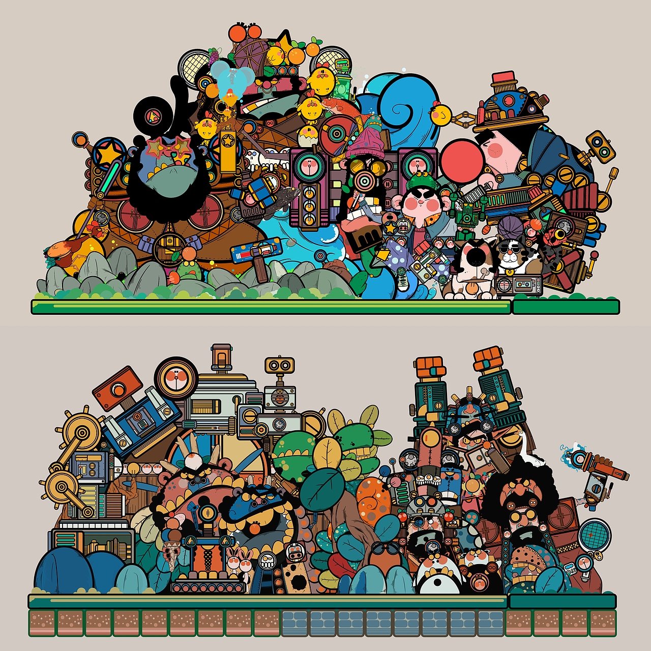 张跳跃原创插画作品（图ZMzgwODYyNDg0） - 商业插画 - 站酷设计师张跳跃ZTY原创素材 - 站酷ZCOOL