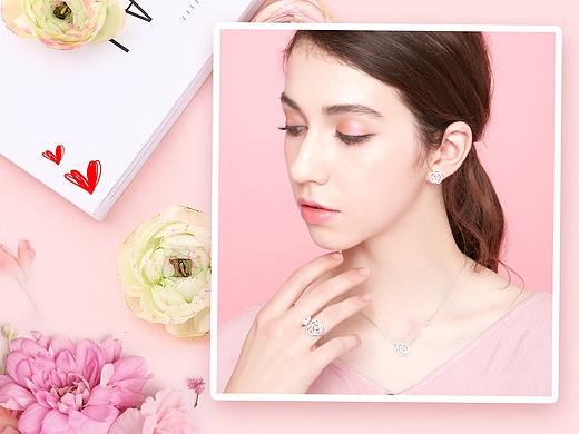 2018天猫七夕饰品（glamever）首页PC端和无线端