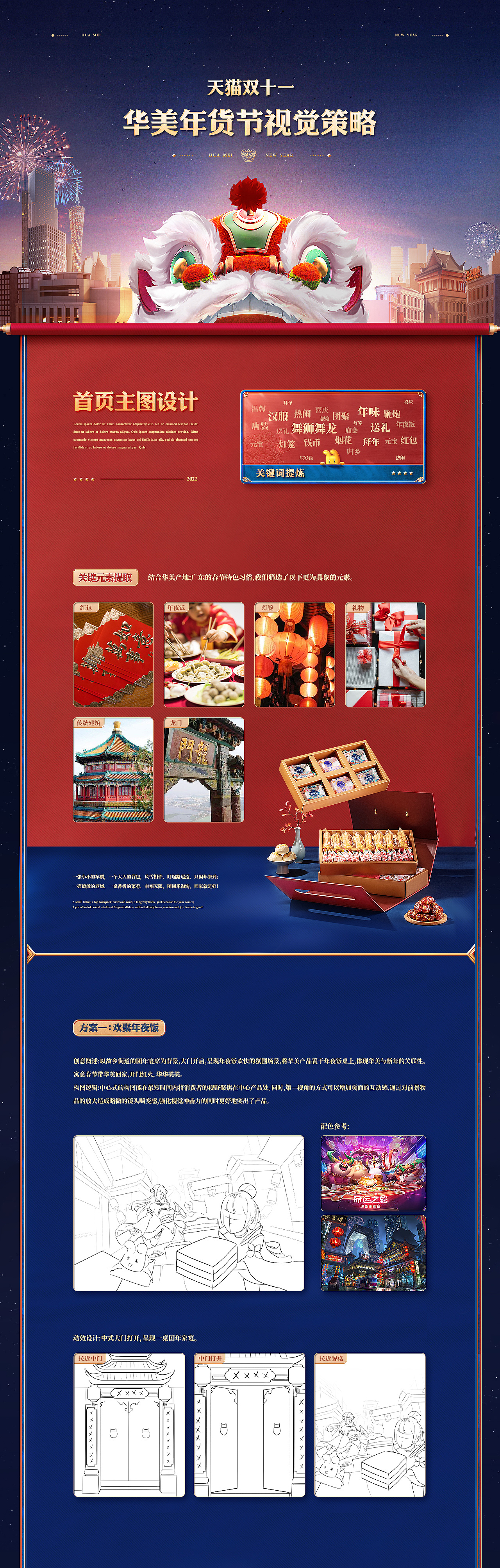 【华美食品】天猫年货节视觉策划分享（图ZMjg4MzY0NTg4） - 电商 - 站酷设计师杰克sean原创素材 - 站酷ZCOOL