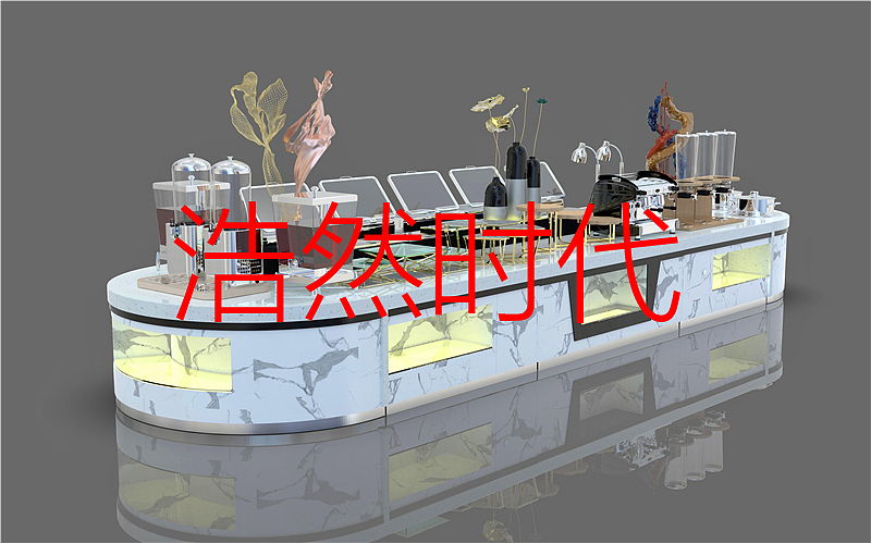 实木自助餐台设计