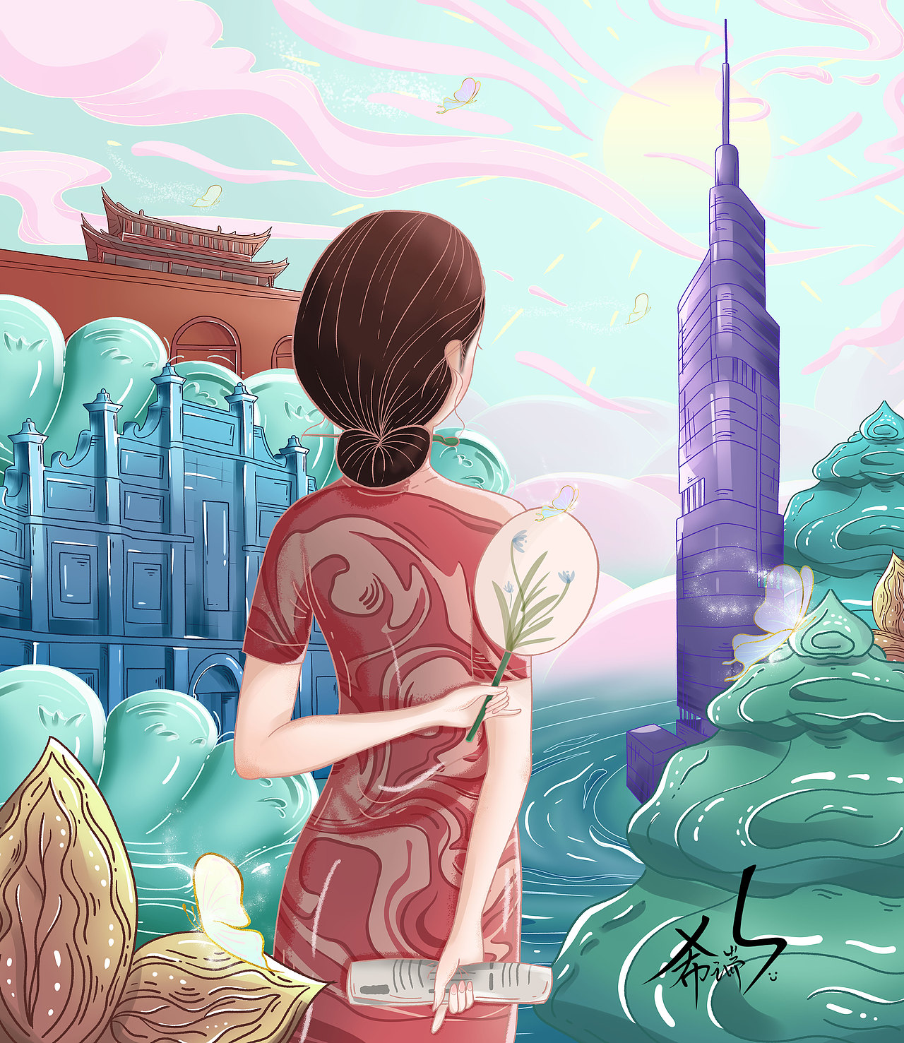 南京地标建筑-鼓楼