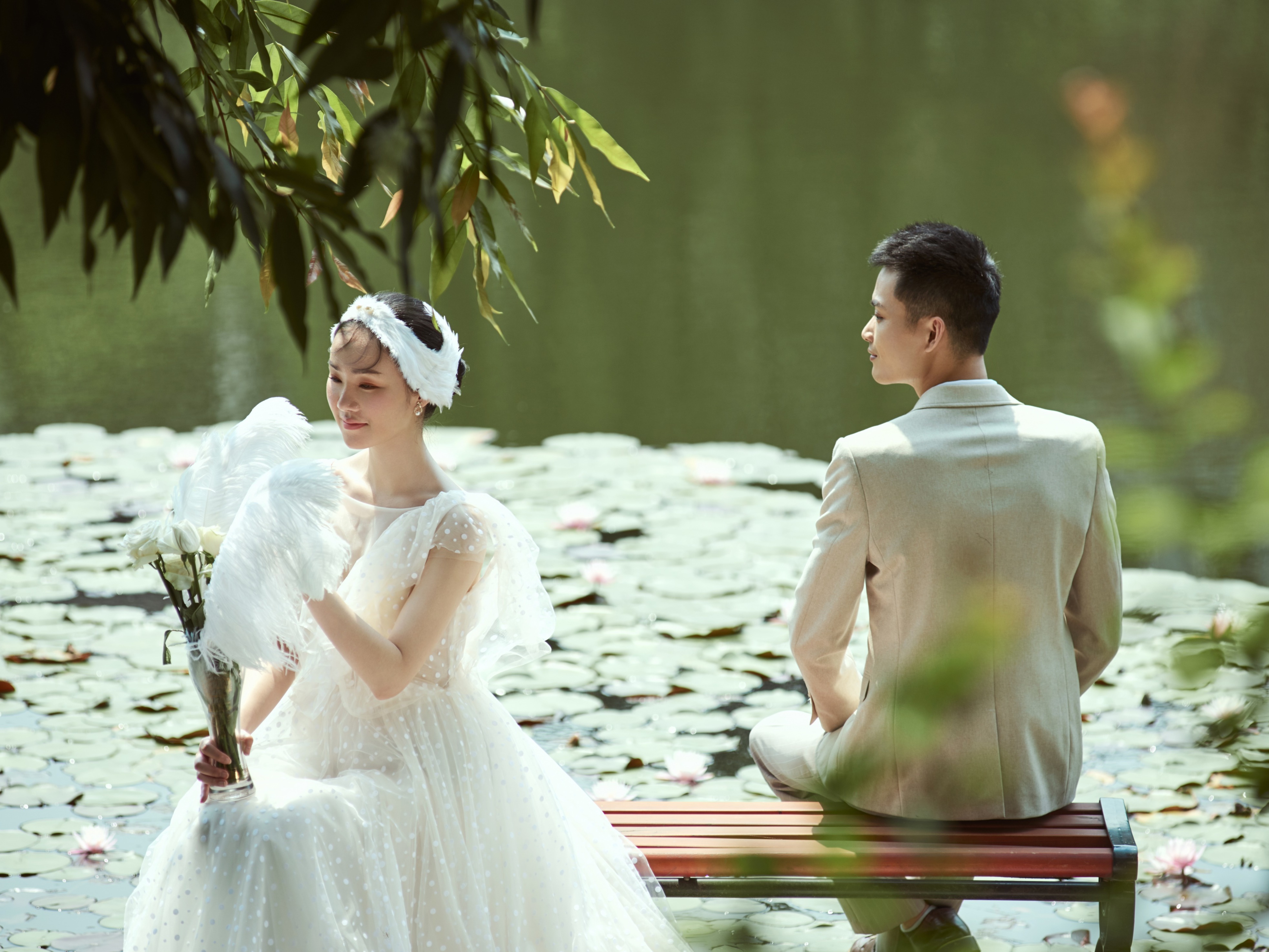 中国图库-浪漫婚纱-杭州研妆摄影提供的婚纱摄影(外景)