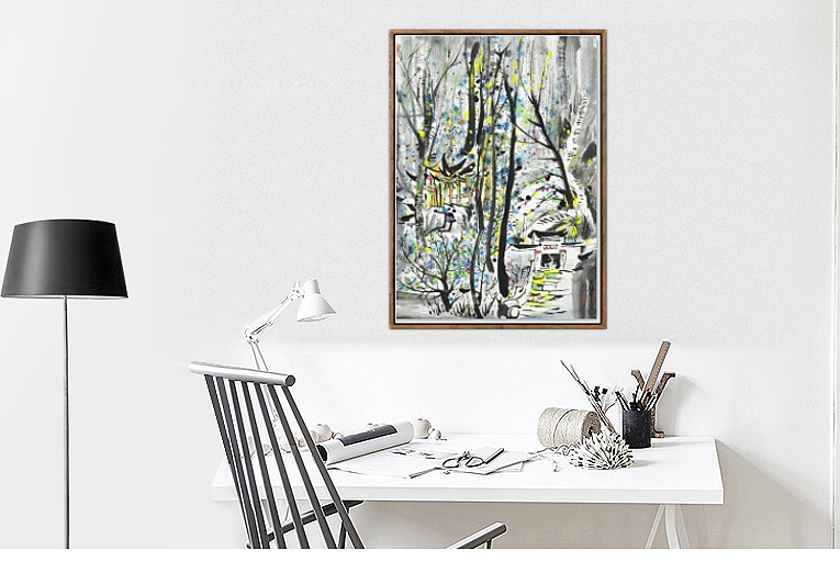 安徽装饰画、宾馆挂画、家庭背景墙笔画