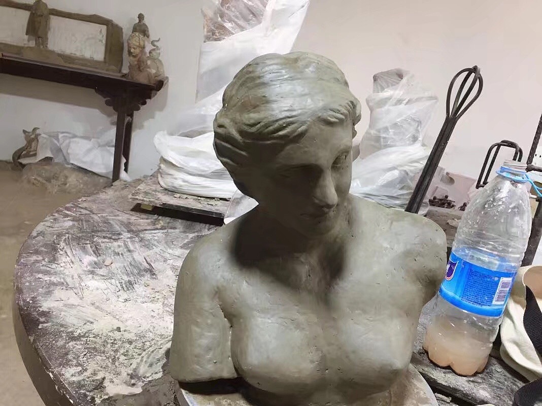 泥塑习作，维纳斯胸像临摹（图ZMTYwOTk2Njg4） - 手办/模玩 - 站酷设计师高小华叔原创素材 - 站酷ZCOOL