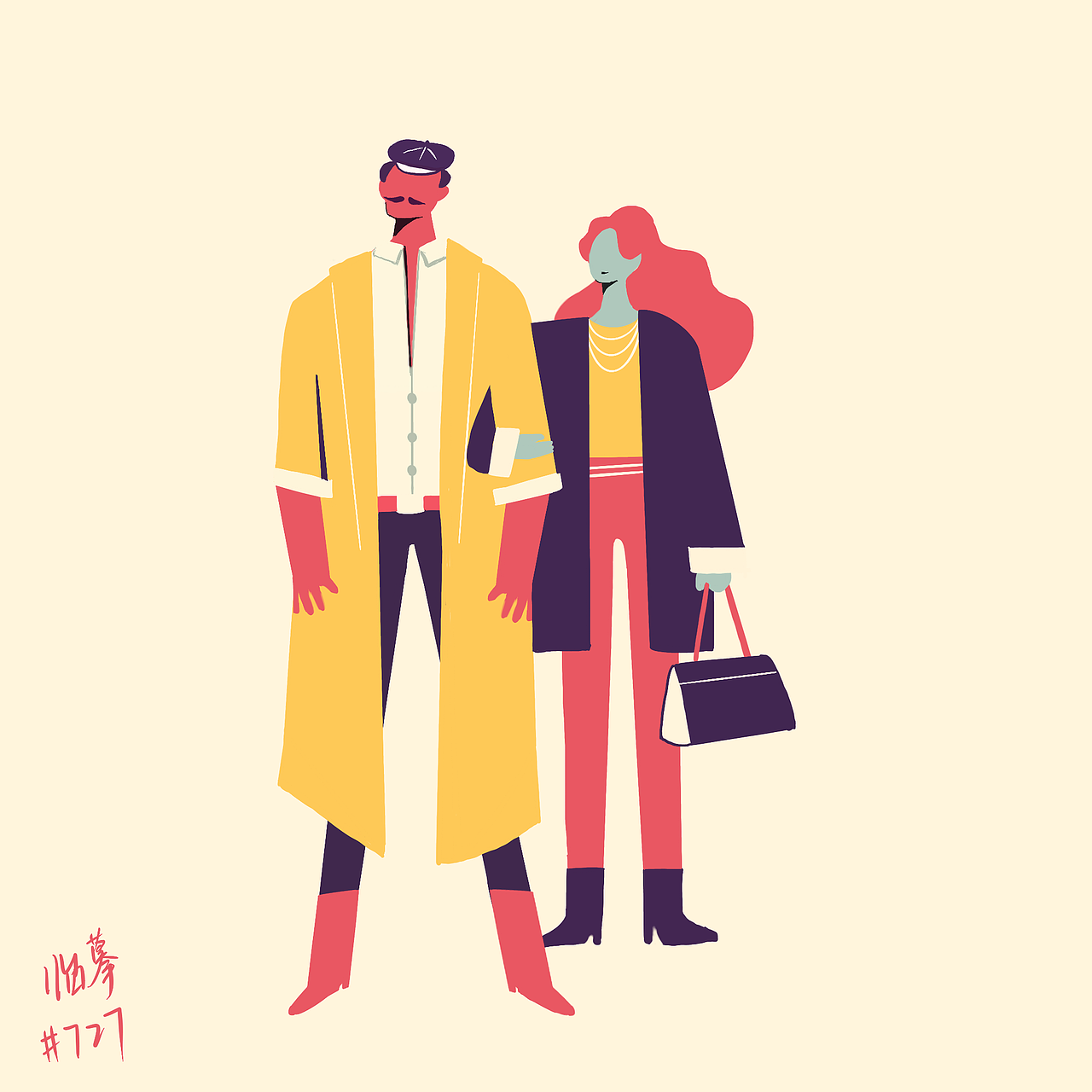 procreate 临摹练习（图ZMTk4NTA4Mjky） - 创作习作 - 站酷设计师Jennifer727原创素材 - 站酷ZCOOL