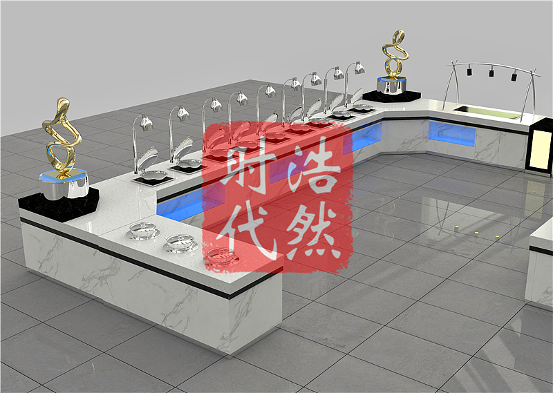 银行单位餐厅移动大理石自助取餐台定制