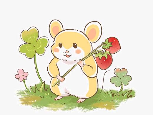“请吃草莓叭”